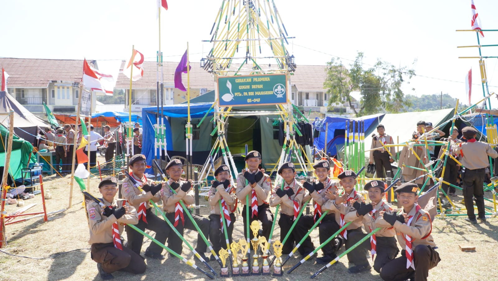 Pama Scout MTs Putra DDI Mangkoso Raih Juara Umum 1 Scout Competition Kwarran Soppeng Riaja