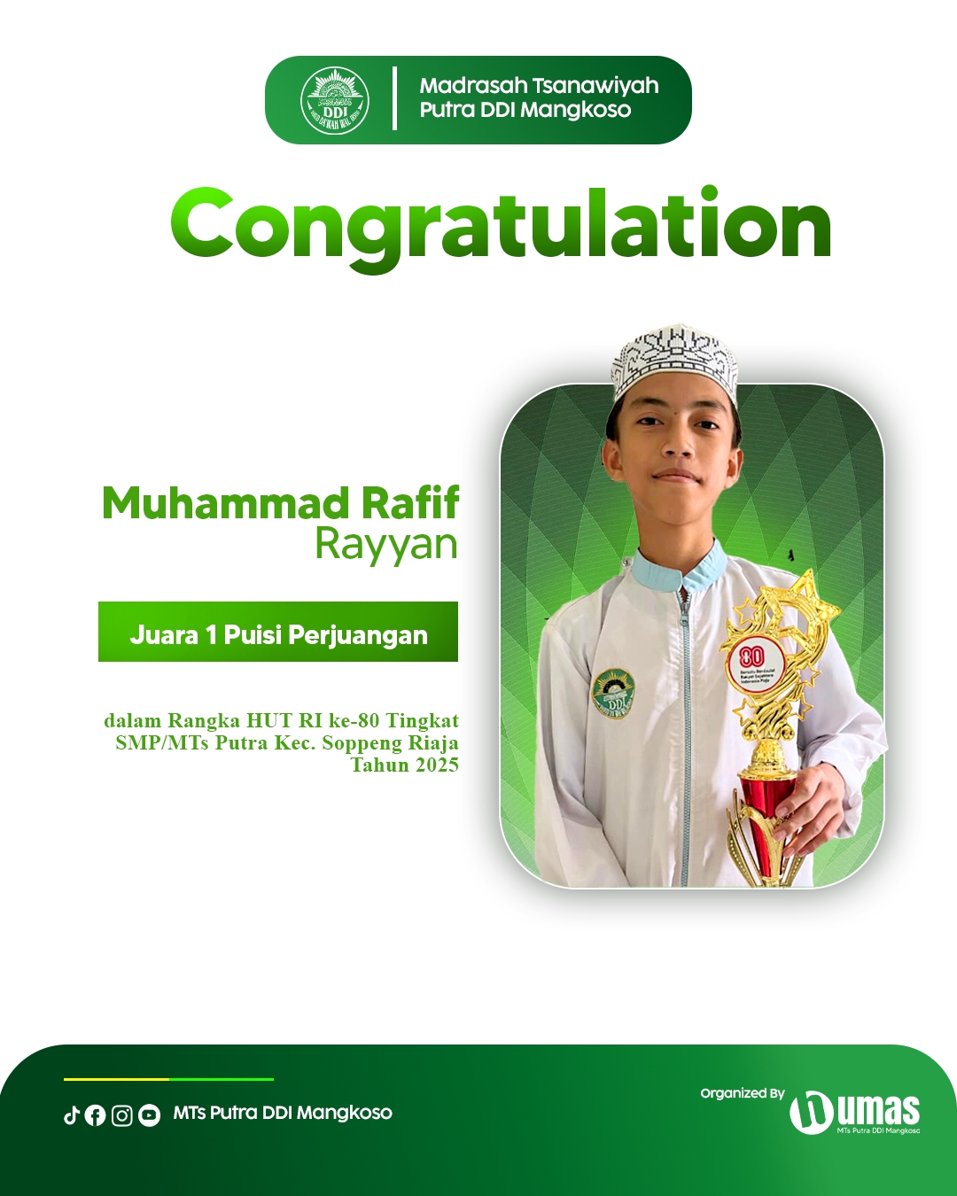 Juara 1 Lomba Puisi Perjuangan
